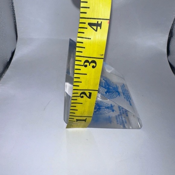 RARE Acrylic Lucite Right Angle Paperweight Nixon 1973 Inauguration - Picture 7 of 8